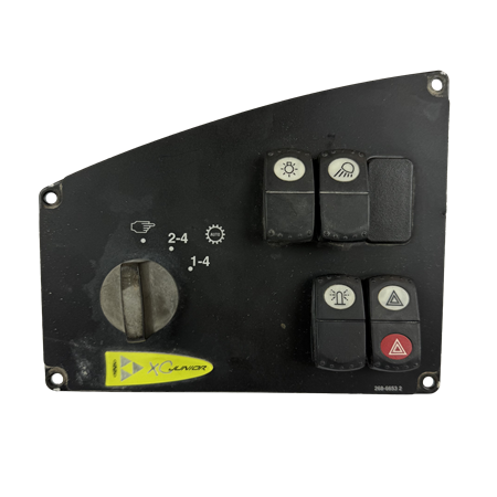 Kontrollpanel med strömbrytare